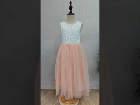 Open Back Dress For Girls