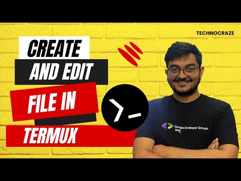 How to create and edit a file in Termux