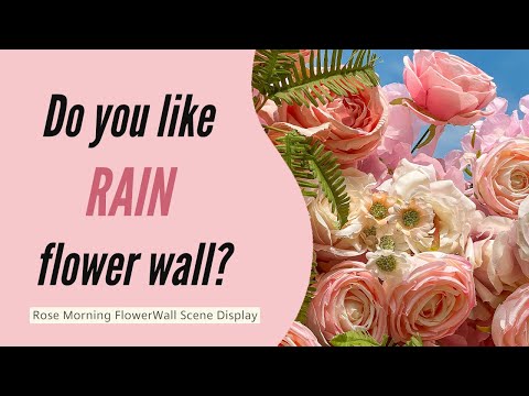 Do you like Rain flower wall? this video will take you to know Rain wall.