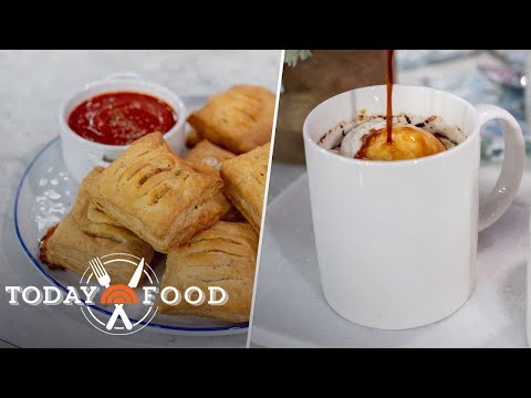 Homemade pizza pockets, affogato mug cake: Get the recipes!