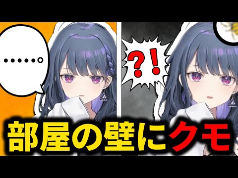 配信中部屋にクモが現れ硬直するしーちゃん【にじさんじ/切り抜き/小清水透】