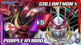 Purple Hybrid vs Gallantmon X - EX-08 Matchplay Commentary