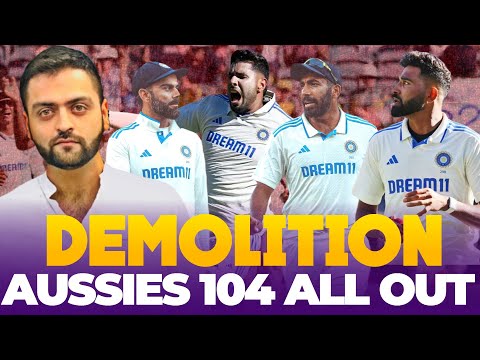 Bumrah led India DEMOLISHED Australia for 104 ALL OUT | India vs Australia 1st Test