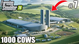 BUILDING a NEW 1000 Cows Farm | 1000 COWS FARM - Farming Simulator 25 | Ep 7