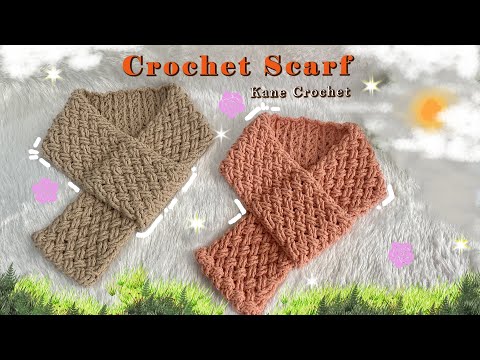 CROCHET SCARF 💝 QUICK & EASY Crochet Scarf! 🤩 fptr and bptr Crochet Stitch