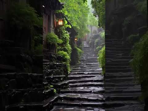 街角下雨声助眠：下雨声助眠音乐，忘却城市烦恼，实现快速放松，深度冥想，治愈失眠焦虑#BGM#shorts #shortvideo #rainsounds #sleepmusic #rain