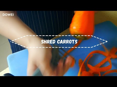 基本刀功|紅蘿蔔切絲 How to shred carrots?