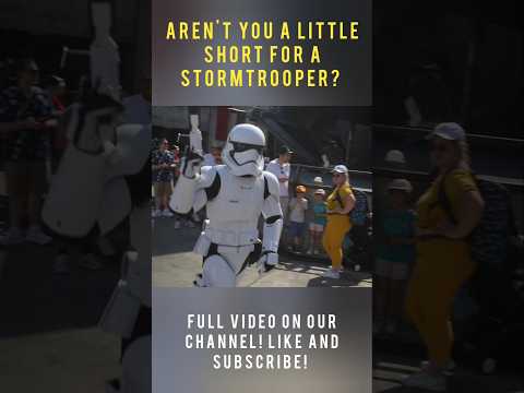 Aren't you a little short for a Stormtrooper? #starwars #disney #galaxysedge #hollywoodstudios