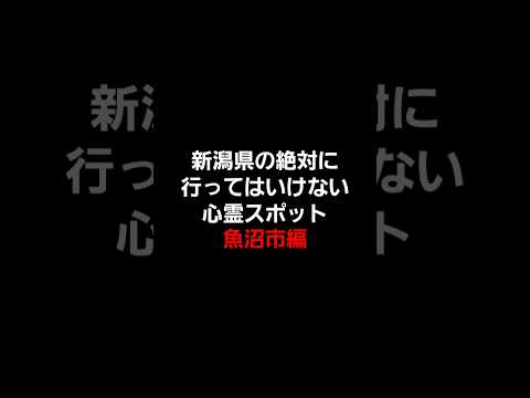 新潟県の絶対に行ってはいけない心霊スポット(魚沼市編) #心霊 #心霊スポット #新潟心霊スポット #心霊オススメ #怖い場所 #心霊探索 #心霊体験 #魚沼市 #都市伝説