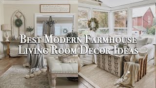 Best Modern Farmhouse Living Room Decor Ideas