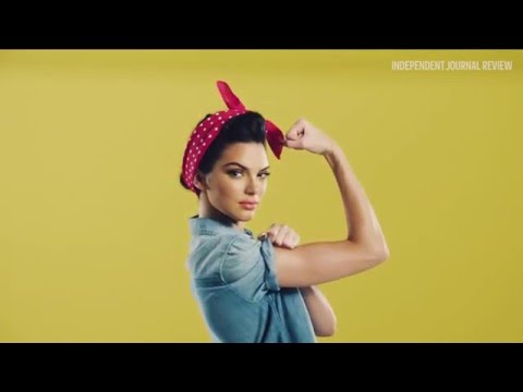 Kendall Jenner as Rosie The Riveter