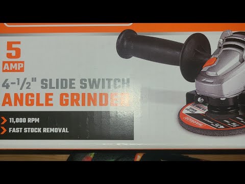 HOW TO SET UP ANGLE GRINDER WARRIOR  4.3 Amp, 4-1/2 In. With Slide Switch