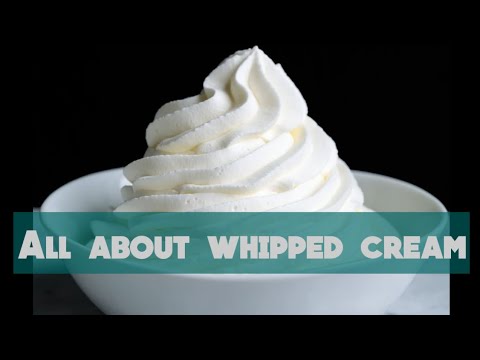 whipped cream making, storage,freezing and defrosting |whipped cream icecream