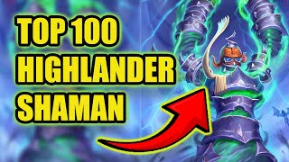 Day 1 top Legend Highlander Shaman - post Perils in Paradise miniset meta