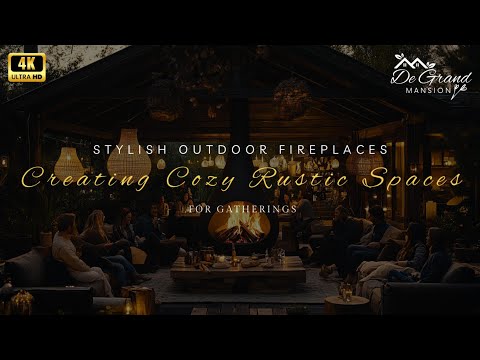 Stylish Outdoor Fireplaces: Creating Cozy Rustic Spaces for Gatherings