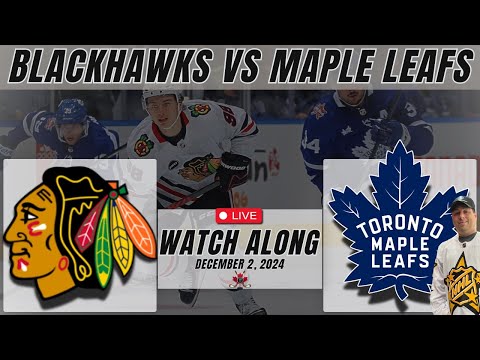 CHICAGO BLACKHAWKS vs TORONTO MAPLE LEAFS Live NHL Hockey Stream! | Watch Along