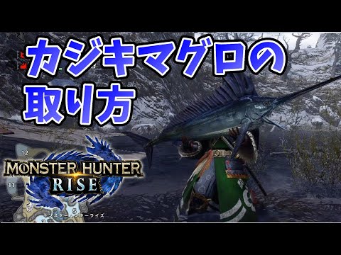 【MHRise】みんな大好きカジキマグロ！取り方【モンハンライズ・攻略】