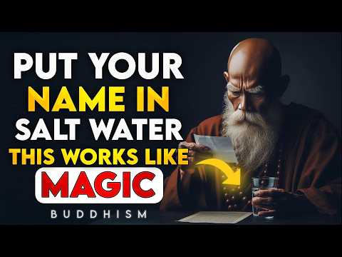 CONFIRMED! Put YOUR NAME in SALT WATER and get ready to have everything you want| BUDDHIST TEACHINGS