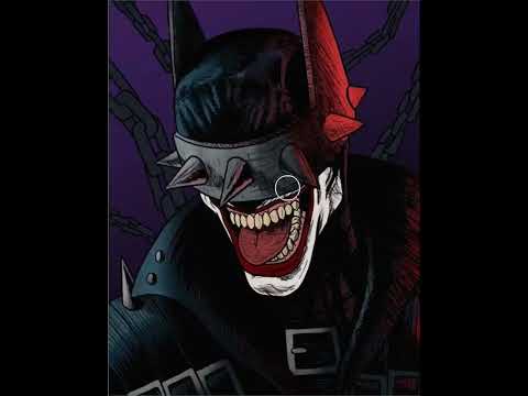 creepy drawing of the Batman Who Laughs