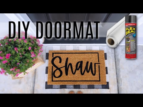 How to Make a Doormat | Flexseal & Vinyl Method