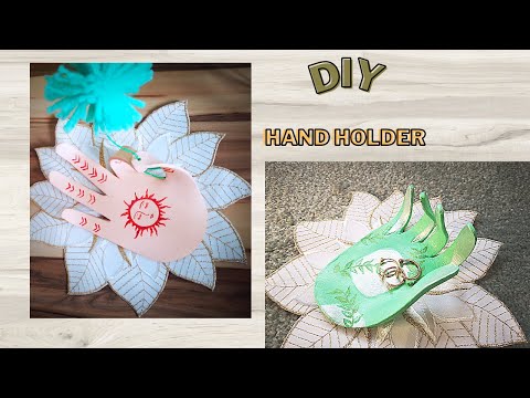 DIY Incense holder |air dry clay hand holder #claydiy #craftidea #diy #art #viral #summer #idea