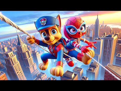 Paw Patrol Ultimate Rescue | SKYE & CHASE Turns Into SPIDERMAN & Rescue PAW PATROL🕸️Rainbow 3