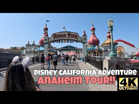 SPENDING A FUN DAY AT THE DISNEYLAND CALIFORNIA ADVENTURE TOUR!! [4K]