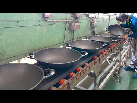 Non-Stick Chinese Wok Mass Production Process / 鑄鋁中華炒鍋 - Taiwan Wok Factory