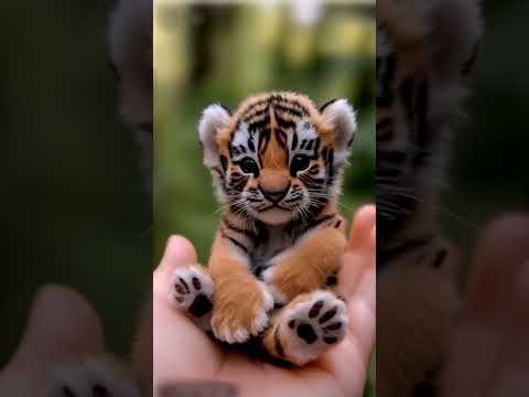 Baby Tiger Adorable Playtime Moments! #tiger #baby tiger