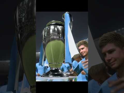 Man City Celebrating First UCL Title #shorts #fifa23