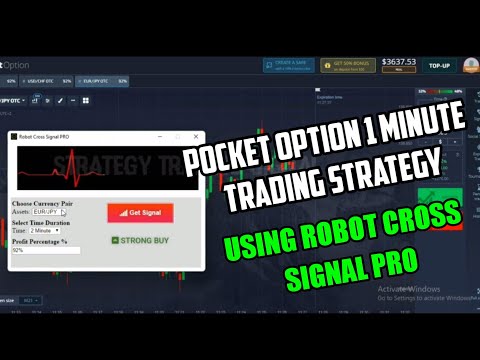 Pocket Option 1 Minute Trading Strategy | Using Robot Cross Signal Pro | Trading Signal_Pro