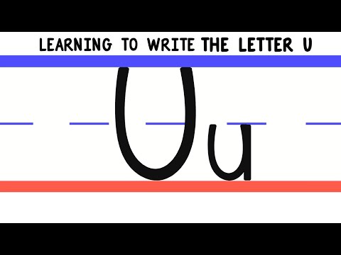 Write the Letter U - ABC Writing for Kids - Alphabet Handwriting by 123 ABC TV