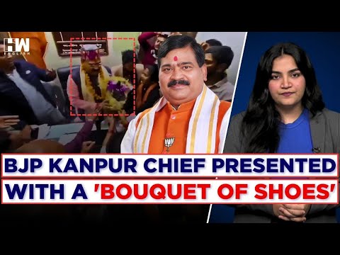 Angry Party Workers Welcome Kanpur BJP Prez Sangam Lal Gupta With 'Bouquet of Shoes', Video Viral