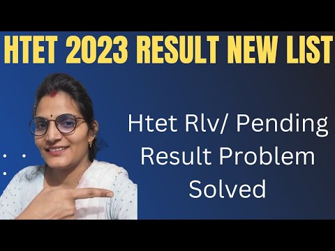 Htet 2023 New Result List Out! HTET Result Rlv Problem Solved