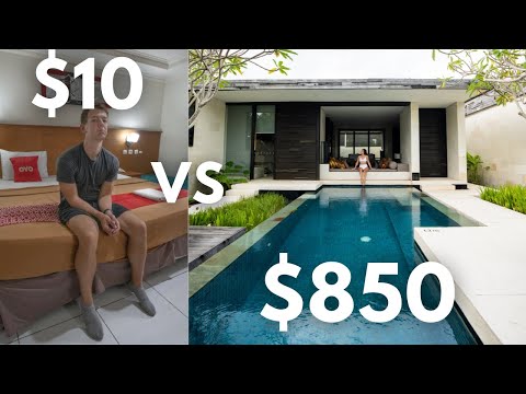 We Stayed in a $10 vs $850 Hotel in Bali!