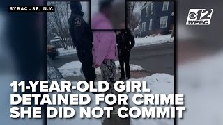 Video of 11-year-old detained in handcuffs after officers mistake her for alleged car thief