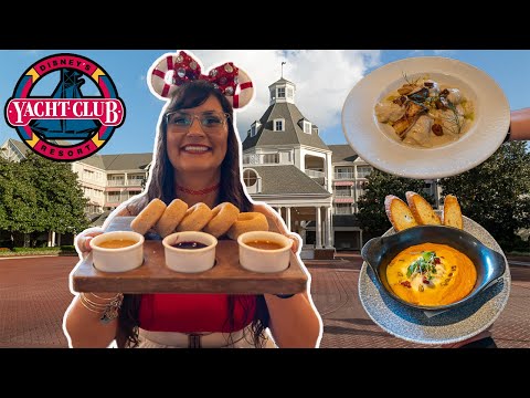 Disney's Yacht Club NEW MENU 🛟 Disney World Ale & Compass food review