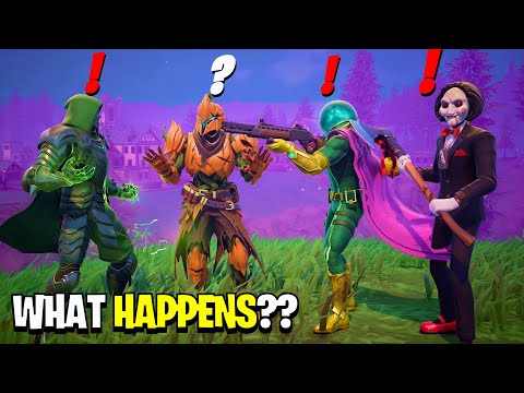 What Happens if ALL 4 Bosses Meet in Fortnite Season 4 Chapter 5! (Dr Doom, Mysterio, Billy, Carver)