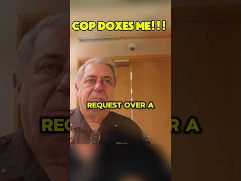 Cop DOXES Me 😡 And Guess What Happens Next? #police #cops #shorts