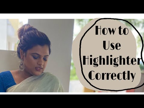 How to use highlighter in Tamil/ basic makeup in Tamil/ makeup in Tamil/ how to do makeup in Tamil