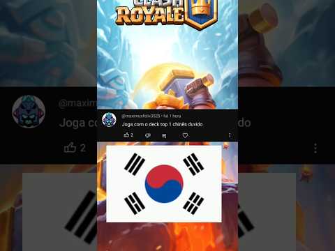 O deck do TOP 1 da CHINA 🇨🇳 NO #clashroyale !