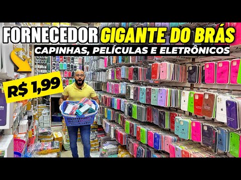 BRÁS SP | O MAIOR FORNECEDOR CAPINHAS DE CELULAR ATACADO e PELÍCULAS, ELETRÔNICOS NO BRÁS ATACADO