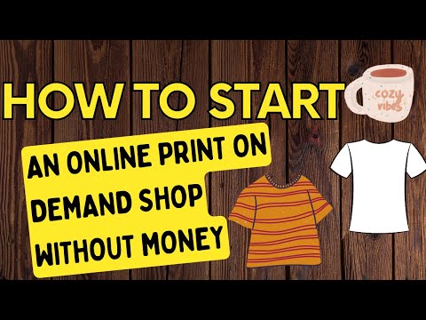 How to start an online Print On Demand shop without money - #shorts