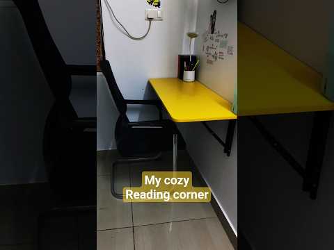 Desk setup| home decor| Amazon Flipkart haul| minimising space| my Reading corner #desksetup #decor