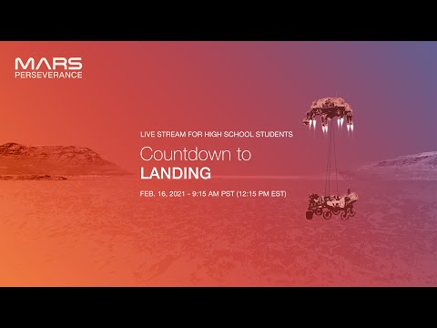 Countdown to Landing: Live Stream for High School Students