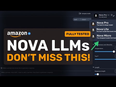 Amazon Nova (Fully Tested) : This is the NEW CHEAPEST LLM Available YET! (Beats Gemini & Sonnet!)