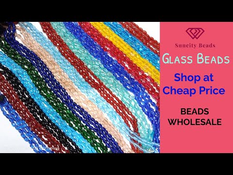 Glass Beads At Wholesale Price | Jewellery Making Beads Wholesale Shop In Mumbai | Suncity Beads