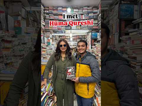 Meeting Huma Qureshi 🫠🫠🫠 #humaqureshi @HarperBroadcast #faqirchandbookstore #booktube #bollywood