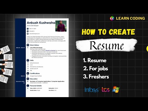 How to Make a Professional Resume for Freshers | Step-by-Step Tutorial | Job & Interview