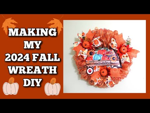 Fall Wreath Diy Using Dollar Tree Items